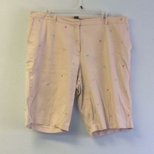 Briggs New York Plus Size 20W Capri's Beige Floral